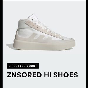 Adidas White High-Top Sneakers ZNSORED GZ2291